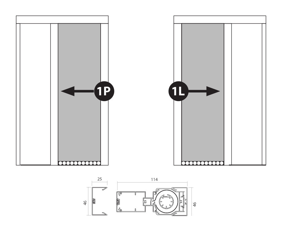 Tekniset tiedot of the Single Rolled MONUMO Door Mosquito Net